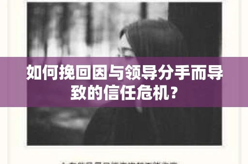 如何挽回因与领导分手而导致的信任危机？