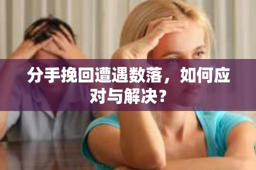 分手挽回遭遇数落，如何应对与解决？