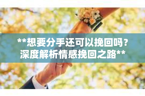 **想要分手还可以挽回吗？深度解析情感挽回之路**