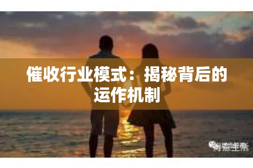 催收行业模式：揭秘背后的运作机制