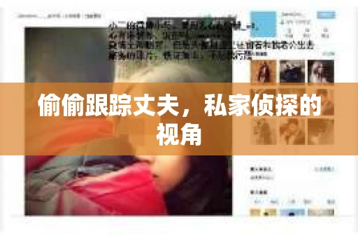 偷偷跟踪丈夫，私家侦探的视角
